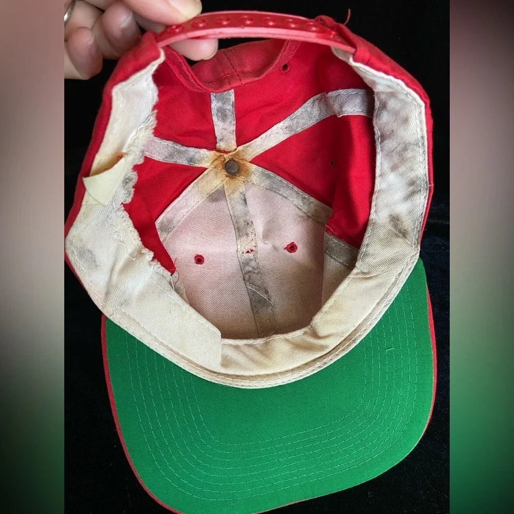 🩵 Vintage Super Bowl 27 XXVII Red Rose New Era Hat - Rare- FLAWED